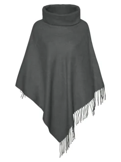 Kleo Poncho, Dark Grey Melange