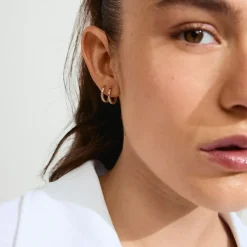 Kleopratra Large Øreringe, Gold Plated