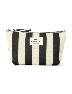 Knit Stripe Hof Makeuptaske, Black