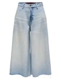 La Brea Lange Denimshorts, Light Blue Denim, S