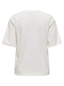 Lana Print T-shirt, Cloud Dancer, L