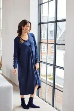 Lang Natkjole, Navy, XS