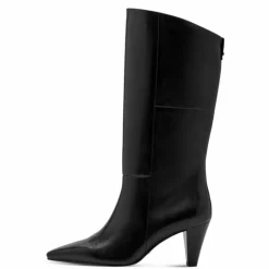 Lange Støvler, Black Leather, 40