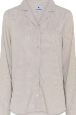 Langærmet Natskjorte, Sand, XL