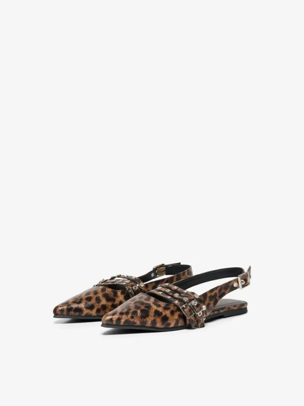 Laura Slingback Ballerinasko, Beige Leo, 40