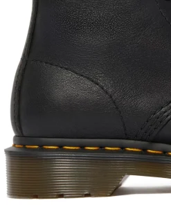 Læder Ankelstøvle, Sort, 39