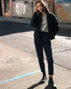 Læder Ankelstøvle, Sort, 39