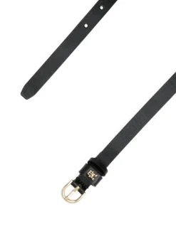 Læder Bælte, Black, 85 cm