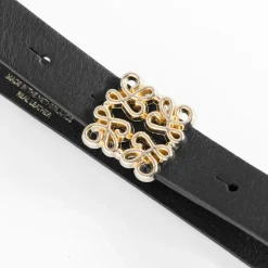 Læderbælte, Black, 85 cm