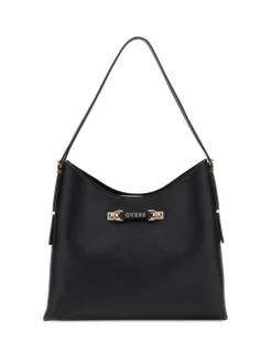 Lefia Large Hobo Skuldertaske, Black