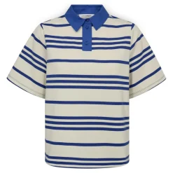 LennonCC Stripe Polo T-shirt, New Blue, S