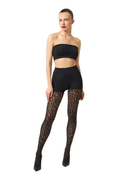 Leo Control Top Tights, Black/Black, M