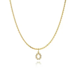 Leonora Halskæde, Gold Plated, 40-43 cm