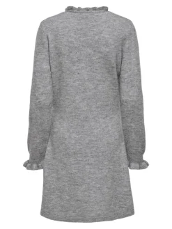 Letty Strikkjole, Light Grey Melange, L