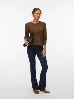 Light Fitted Cardigan, Carafe, XL