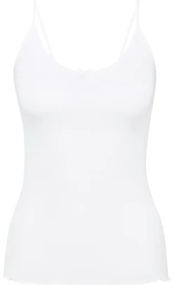 Light Spaghetti Top, White, S
