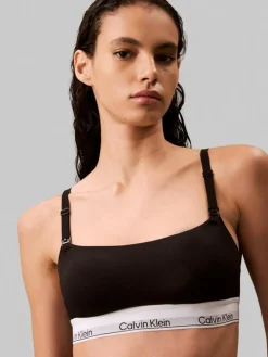 Lightly Lined Maternity Bralette, Black, XS