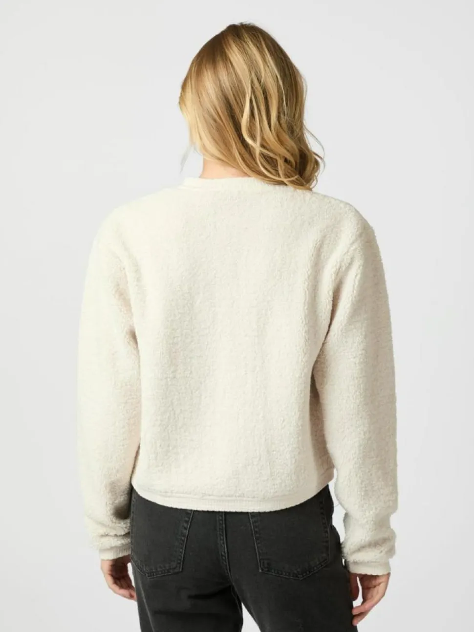 Limo Fluffy Knit Cardigan, Creme, 34