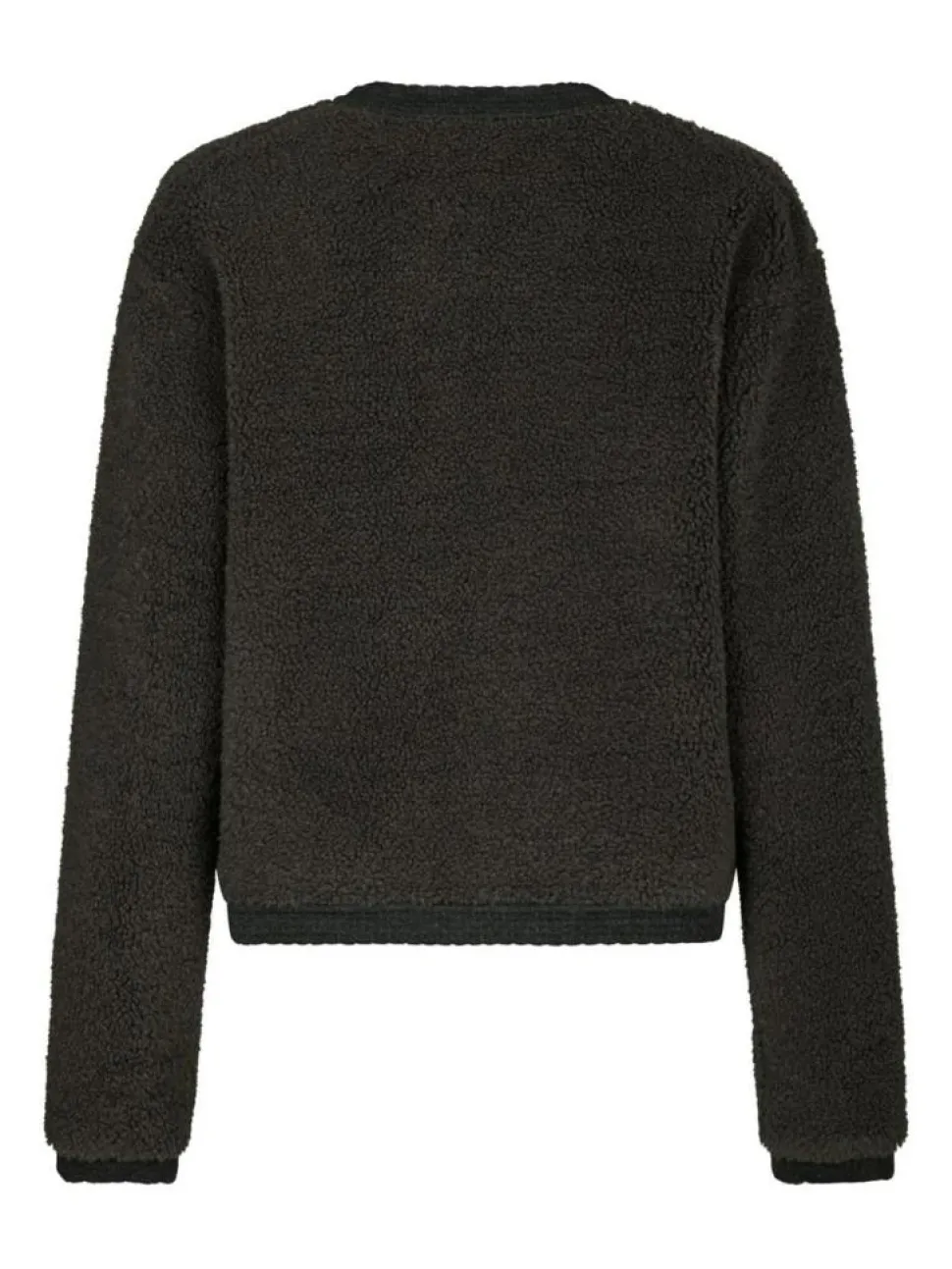 Limo Fluffy Knit Cardigan, Antracit, 40