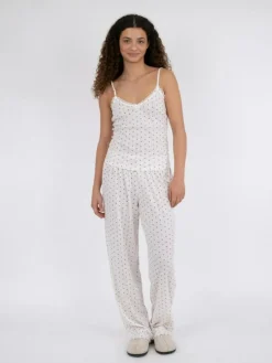 Lindsay Pointelle Heart Top, White, 38