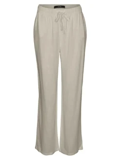 Line Linen Mix Bukser, Silver Lining, S/L32