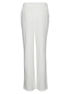 Line Linen Mix Bukser, Snow White, M