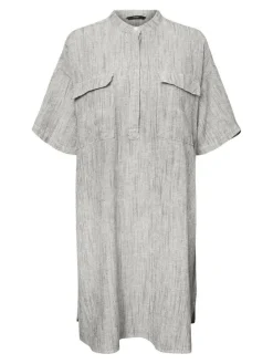 Line Stribet Tunika, Snow White Black, L