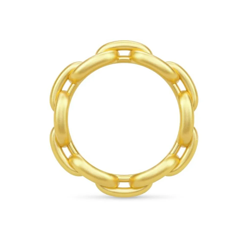 Link Chain Ring, Guld, 54