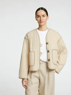 Linn Quiltet Jakke, Birch, 42