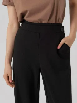 Liva Wide Bukser, Black, XS/L32