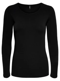 Live Love Langærmet T-shirt, Sort, L