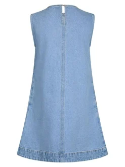 Livo Denim Kjole, Light Blue, 40
