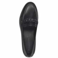 Loafers, Black Leather, 39