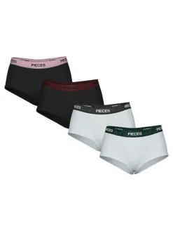 Logo Lady Glitter 4-pak Trusser, Black L