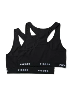 Logo Lady 2-pak BH, Black, L