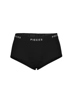 Logo Lady 4-pak Trusser, Black, S