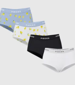 Logo 4-pak Trusser, Blue/ Lemon/ Black/ White, XL