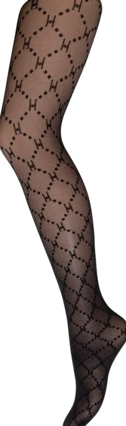 Logo Tights, Sort, L/XL