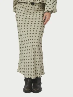 Lola Dotted Nederdel, Pistachio, 42