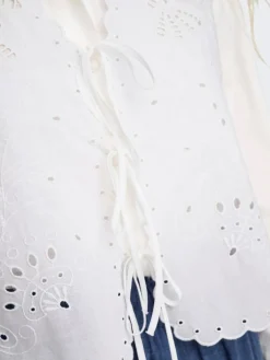 Lou Life Tie Vest, Bright White, L