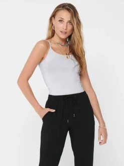 Love Strap Top, White, M