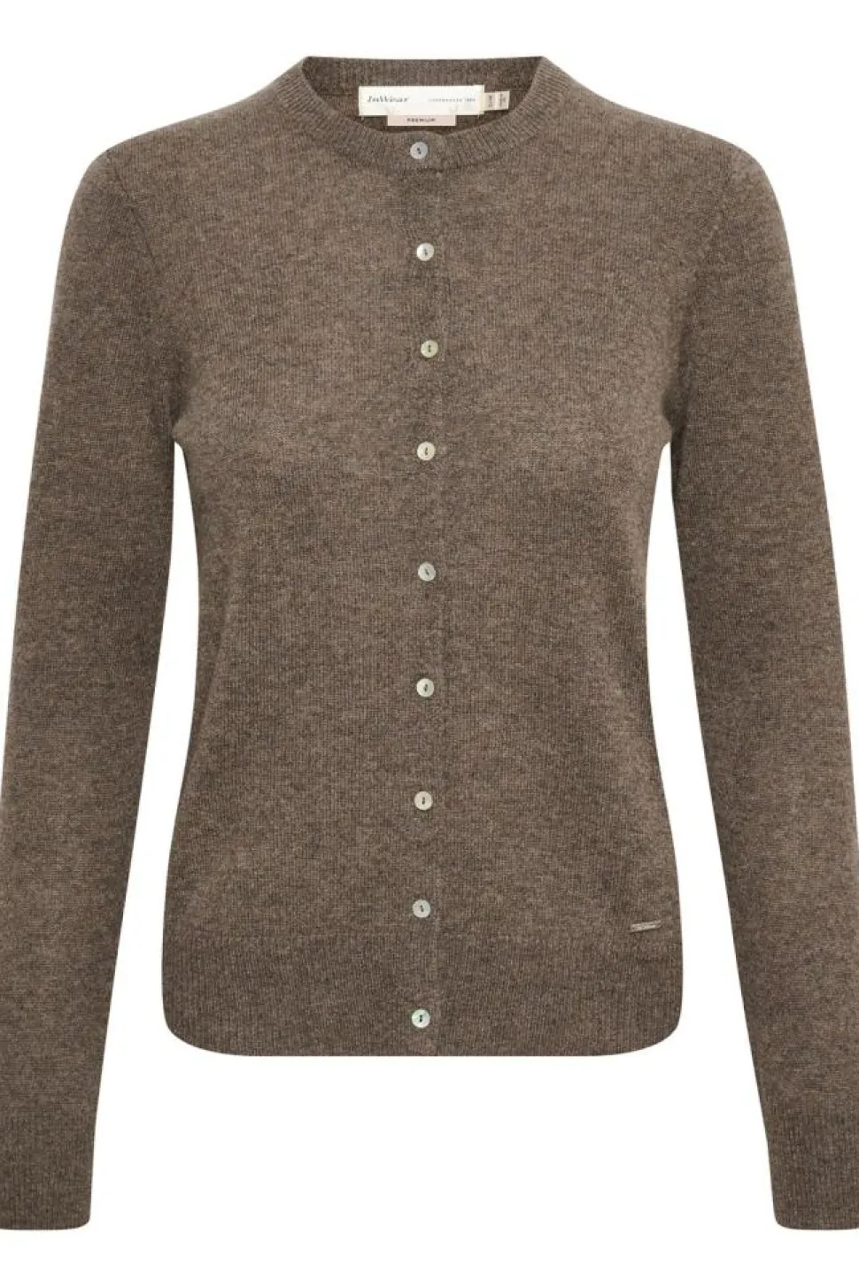 LukkaIW Cardigan, Brown Melange, XS/S