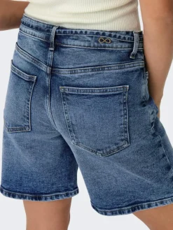 Lullu Tie Shorts, Dark Blue Denim, S