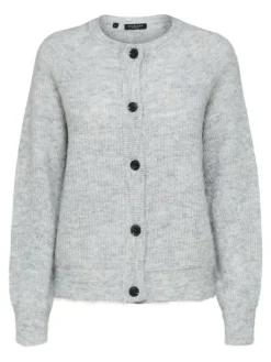 Lulu Cardigan, Light Grey Melange, XL