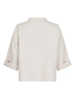 Luma Crepe Bluse, Creme, 36