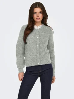 Lumi Cardigan, Medium Grey Melange, XL