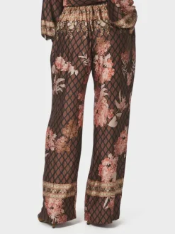 Lunet Botanical Border Bukser, Black, 38