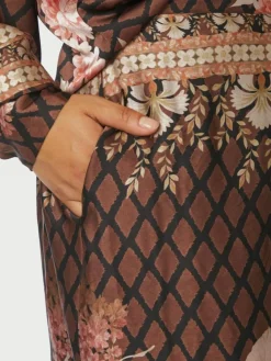 Lunet Botanical Border Bukser, Black, 38