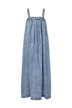 LungoLL Maxi Kjole, Washed Denim, M