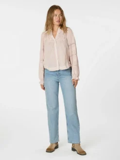 Lyla S Voile Bluse, Dusty Rose, 36